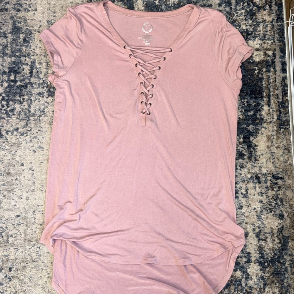 Maurice’s Baby Pink Hi-Lo Leisure Top